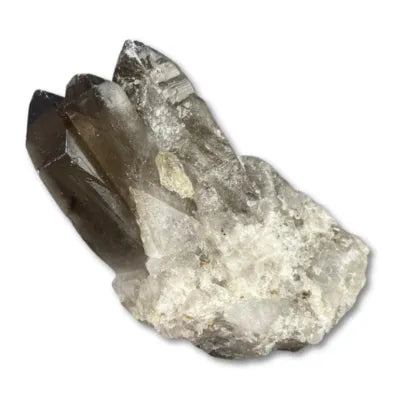 Amas de quartz fumé et druses