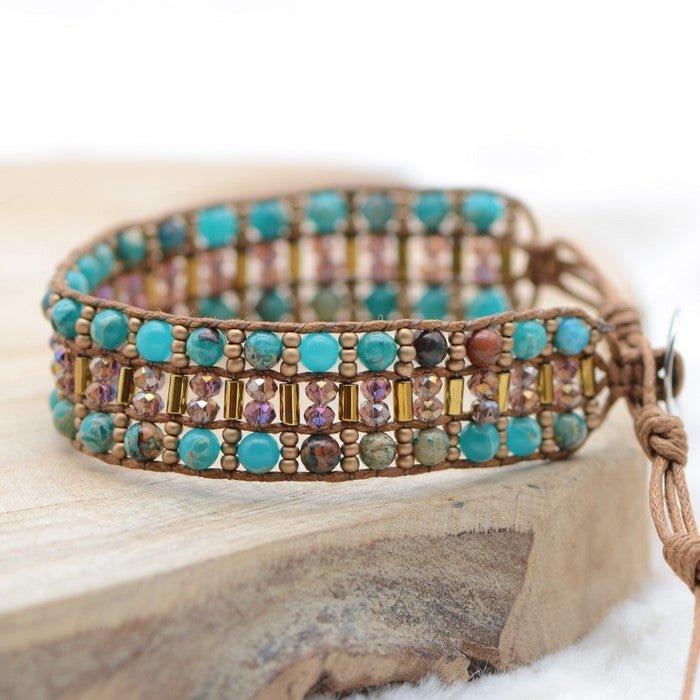 Bracelet Boho "Féminité et Protection" - lespierresdubienetre