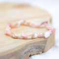 Bracelet roulé "Douceur" en Opale Rose