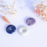 Pendentifs donuts en pierres naturelles