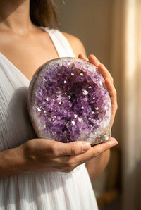 Géodes d'améthystes