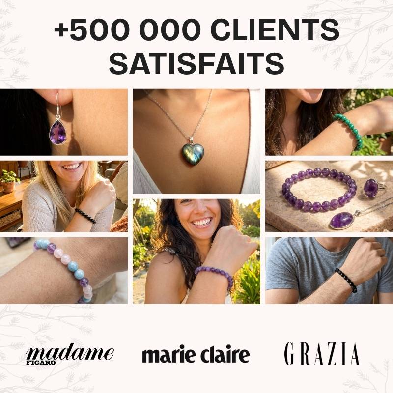 Bracelet "Patience" en Howlite (Cœur en Quartz)