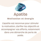 [MODÈLE UNIQUE] Bracelet "Motivation" en Apatite Bleue & Argent 925 - Pièce de Bijouterie - REF1