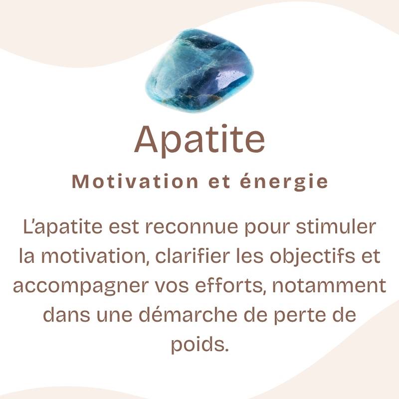 Bracelet "Motivation" en Apatite Bleue à facettes