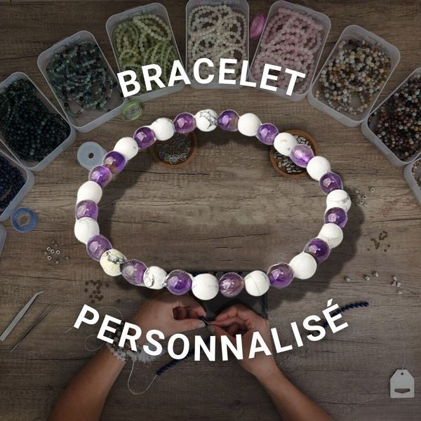 Bracelet de lithothérapie personnalisé : choisissez vos pierres