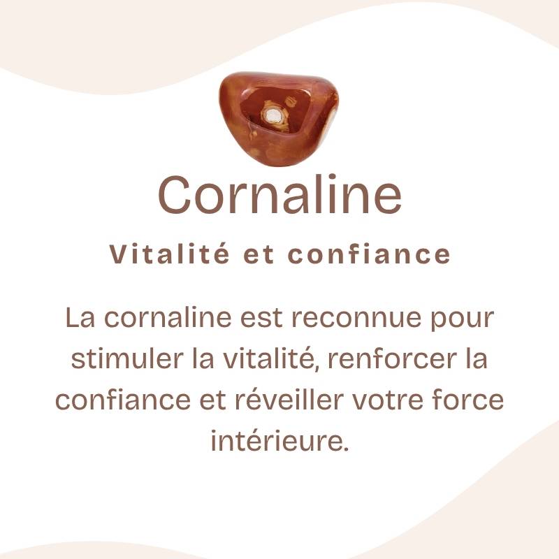 Pendentif "Ancrage Doux" Coeur en Cornaline