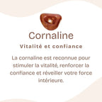 Pendentif "Ancrage Doux" Coeur en Cornaline
