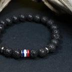 Bracelet Homme Pierre de Lave - Force, Ancrage & Identité France