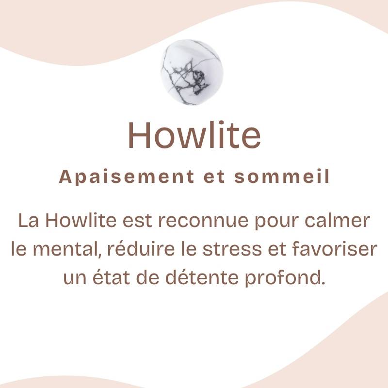 Pendentif "Patience" en Howlite Pointe