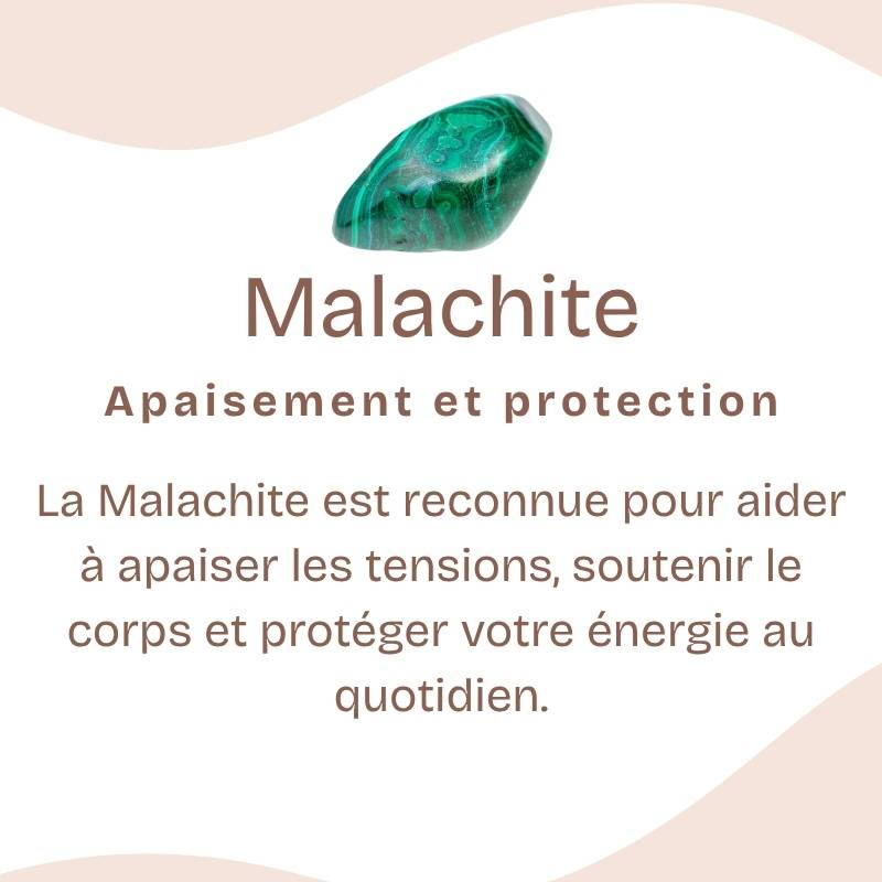 Pendentif "Paix" Malachite et Argent 925 : Mala03