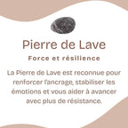 Bracelet Vipponah "Lion" en Pierre de Lave
