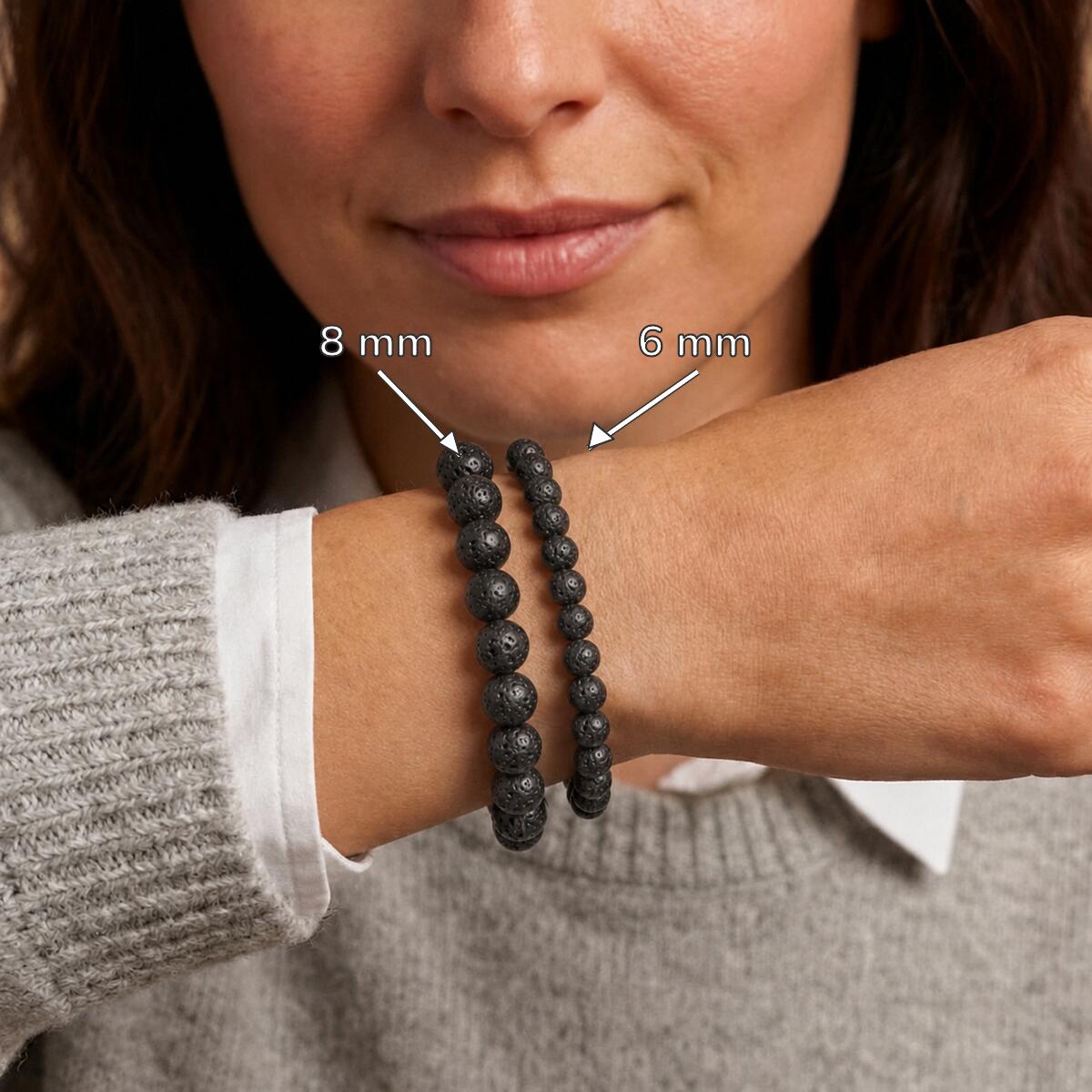 Bracelet "Reconstruction" en Pierre de Lave