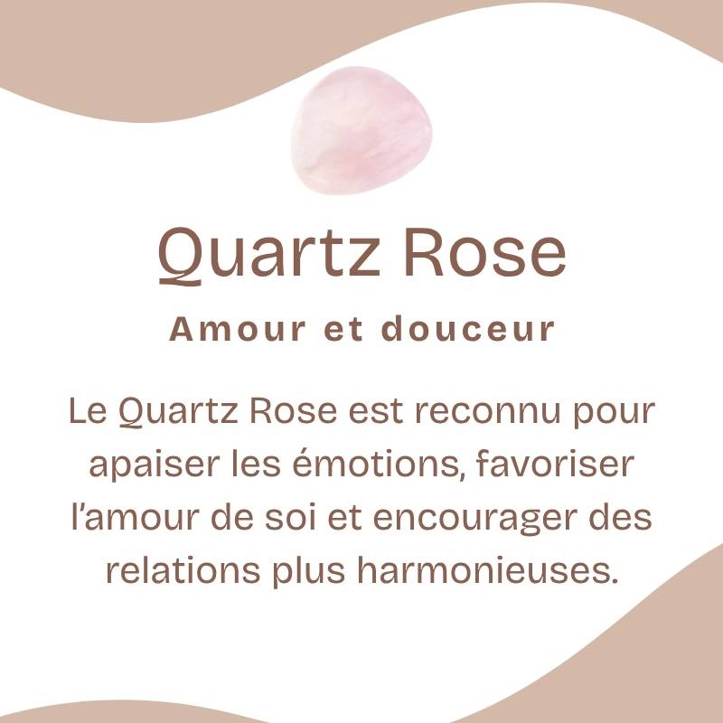 Bracelet "Amour" en Quartz Rose & Argent 925- Pièce de Bijouterie -