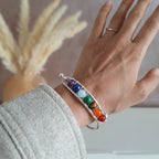Bracelet "Accord des 7 Chakras" Argenté