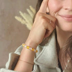 Bracelet "Anti-Fatigue" Mix en Citrine et Cristal de Roche