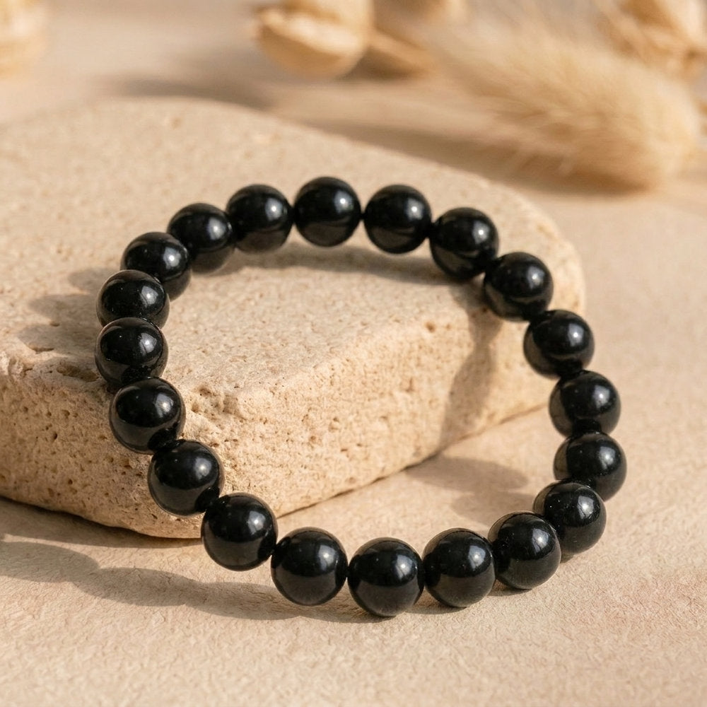 Bracelet "Absorption" en Tourmaline Noire