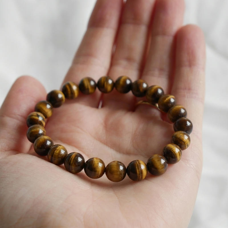 Bracelet "Confiance" en Oeil-de-Tigre