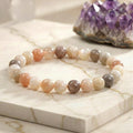 Bracelet "Féminité" en Pierre de Lune Multicolor
