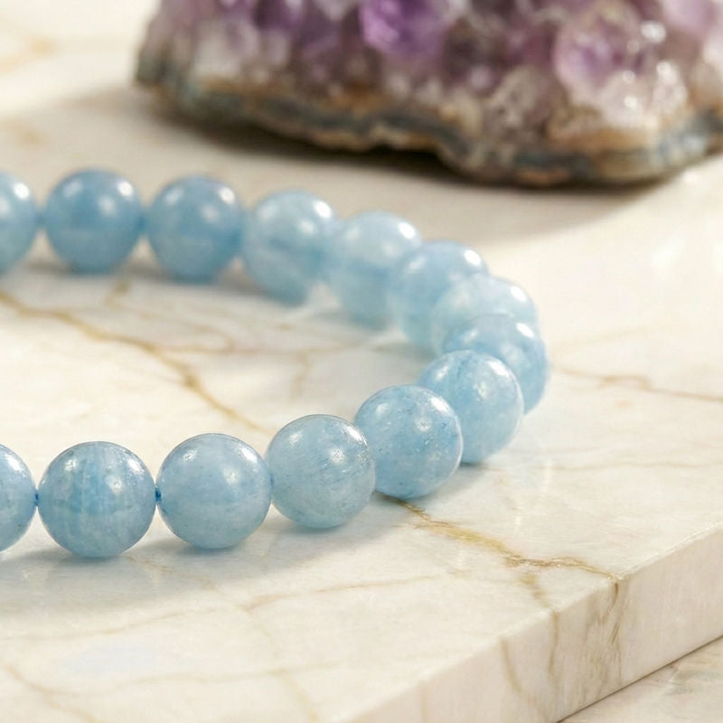 Bracelet "Accord" en Cyanite Bleue Naturelle Clair