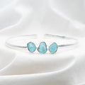 [MODÈLE UNIQUE] Bracelet "Motivation" en Apatite Bleue & Argent 925 - Pièce de Bijouterie - REF5