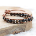 Bracelet Boho "Force et Virilité" - lespierresdubienetre