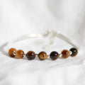 Bracelet "Confiance" en Œil-de-Tigre & Argent 925 - Pièce de Bijouterie -