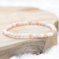 Bracelet "Douceur" en Opale Rose à facettes