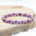 Bracelet "Guérison" Mix en Améthyste et Rhodonite